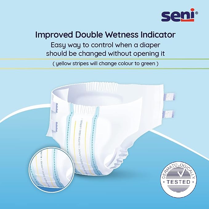 Seni Breathable Adult Diapers - 10 Pieces (Medium) Seni Breathable Adult Diapers - 10 Pieces (Medium)